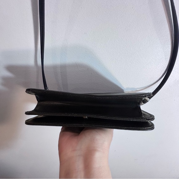 BUXTON Leather Crossbody Wallet Bag Many Compartments Inner Mirror Zipper Snap - Picture 11 of 12